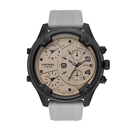 Diesel Men's Watch Boltdown Quartz Silicone Gray with Gray Dial DZ7416