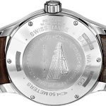 Ball Men's 'Trainmaster' White Dial Brown Leather Strap Day Date Royal
