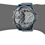 Diesel Men's Mr Daddy 2.0 Analog-Quartz Watch with Stainless-Steel-Plated Strap, Blue