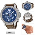 Armani Exchange Men's AX1505 Brown  Leather Watch