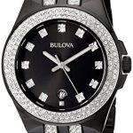 Bulova Men's 98B251 Swarovski Crystal Stainless Steel Watch