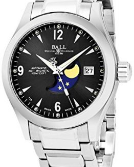 Ball Engineer II Ohio Moonphase Black Face Date Swiss Automatic Stainless Steel Bracelet Watch NM2082C-SJ-BK