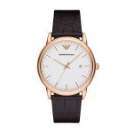 Emporio Armani Men's AR2502 Dress Brown Leather Quartz Watch