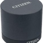 Citizen Men's Eco-Drive Stainless Steel Quartz Leather Calfskin Strap, Black Casual Watc
