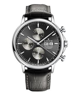 Edox Men's 01120 3 GIN Les Bemonts Analog Display Swiss Automatic Grey Watch