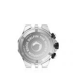 Edox Men's Delfin Stainless Steel Quartz Watch with Rubber Strap