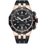 Edox Men's Delfin Quartz Watch with Stainless-Steel Strap, Brown, 24 (Model: 10109 357RNCA NIRG)