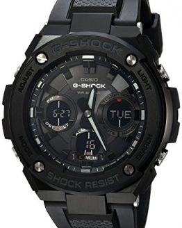 Casio Men's G Shock Stainless Steel Quartz Watch with Resin Strap, Black, 27 (Model: GST-S100G-1BCR)