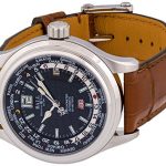 Ball Trainmaster Worldtime Automatic Mens Strap Watch Black Dial Day/Date