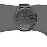 Diesel Men's Mega Chief Quartz Stainless Steel Chronograph Watch, Color: Grey