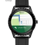 GUESS Stainless Steel Touchscreen Watch with Silicone Strap, Black, 20 (Model: C1002M1)