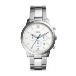 Fossil Men's Neutra Chrono Analog-Quartz Watch with Stainless-Steel Strap, Silver, 22 (Model: FS5433)