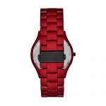 Michael Kors Men's Slim Runway Quartz Watch with Stainless Steel Strap, Red