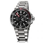 Oris Aquis Men's Regulateur Titanium Automatic Black Dial Additional Red Strap Set Watch