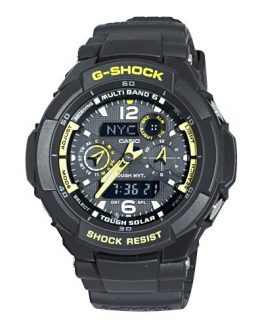 Casio Men's GW3500B-1A G-Shock Aviator Series Analog-Digital Black and Yellow Watch
