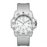 Luminox Outdoor Womens Watch Navy Seals Colormark (XS.3057.WO/ 3050 Series): Swiss Made + White Fiberglass Case Dial and Band + 200m Waterproof