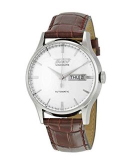 Tissot Men's TIST0194301603101 Heritage Visodate Stainless Steel Automatic Watch with Brown Leather Band