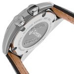 Glycine Men's Airmen Sst-12 Automatic Gmt Black Genuine Leather And Dial Watch