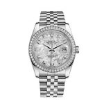 Rolex Datejust 36mm Mother Of Pearl Dial Diamond Bezel Steel Ladies Watch
