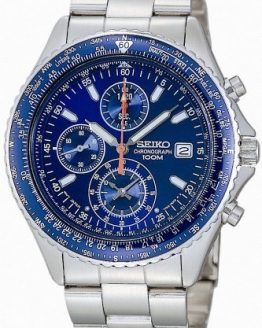 Seiko Men's SND255P1 Flightmaster Pilot Slide Rule Chronograph Watch