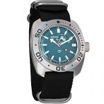 Vostok Amphibian Scuba Dude Automatic Mens WristWatch Self-winding Military Diver Amphibia Ministry Case Wrist Watch #710059 (black)