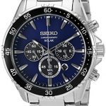 Seiko Men's 'Chronograph' Quartz Stainless Steel Dress Watch (Model: SSC445)