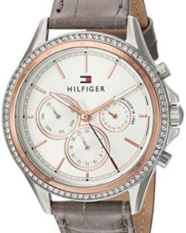 Tommy Hilfiger Women's Casual Stainless Steel Quartz Watch with Leather Strap