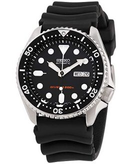 Seiko Divers Black Dial Rubber Strap Men's Watch SKX007P9