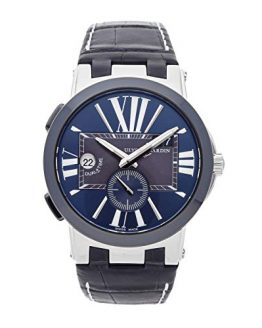 Ulysse Nardin Executive Dual Time Mechanical (Automatic) Blue Dial Mens Watch