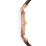 Fossil Men's The The Minimalist 3H Stainless Steel Quartz Leather Strap, Brown