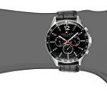 Tommy Hilfiger Men's Sophisticated Sport Watch With Black Leather Band