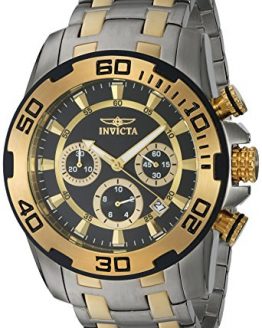 Invicta Men's Pro Diver Quartz Watch with Two-Tone-Stainless-Steel Strap, 26 (Model: 22322)