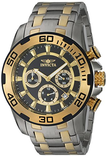Invicta Men's Pro Diver Quartz Watch with Two-Tone-Stainless-Steel Strap, 26 (Model: 22322)
