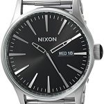 Nixon Men's Sentry SS Japanese-Quartz Watch with Stainless-Steel Strap, Silver, 12 (Model: A3562348-00)