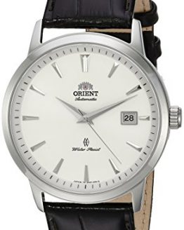 Orient Men's Symphony Gen. II Stainless Steel Japanese-Automatic Watch with Leather Strap, Brown, 22 (Model: SER2700HW0