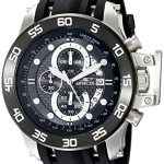 Invicta Men's 19251 I-Force Stainless Steel Watch With Black Synthetic Band