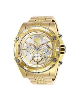 Invicta Men's Marvel Quartz Watch with Stainless-Steel Strap, Gold, 26 (Model: 26864)
