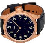 Glycine KMU 48 Kriegs Marine Uhren Rose Gold Plated Steel Mens Watch