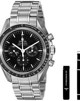 Omega Men's 31130423001006 Speedmaster Analog Display Mechanical Hand Wind Silver Watch