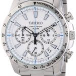 Seiko SSB025 men's Chronograph stainless Steel Case Watch