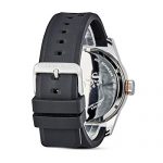 BOSS Orange Men's Stainless Steel Quartz Watch with Leather Calfskin Strap, Black