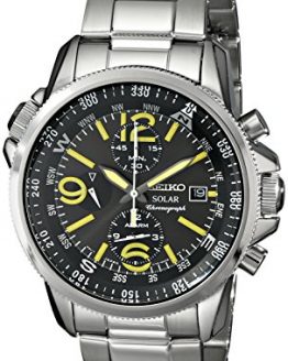 Seiko Men's SSC093 "Adventure-Solar Classic" Stainless Steel Watch