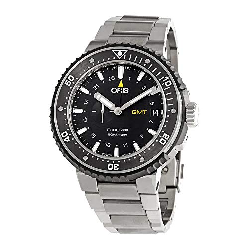 Oris ProDiver GMT Black Dial Automatic Men's Steel Watch 01 748 7748 7154-07 8 26 74PEB