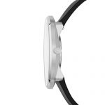 Fossil Men's The The Essentialist Stainless Steel Quartz Leather Strap, Black