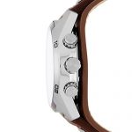 Fossil Men's Coachman Quartz Stainless Steel and Leather Casual Watch Color: Silver