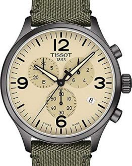 Tissot Men's Chrono XL Fabric Green Stainless Steel Watch T1166173726700