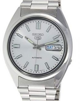 Seiko Men's SNXS73K Seiko 5 Stainless Steel Siver Dial Watch