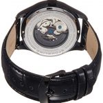 Stuhrling Original Men's Legacy Automatic Skeleton Black Watch with Leather Strap