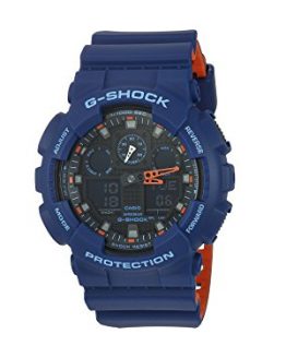 Casio Men's G Shock Quartz Watch with Resin Strap, Multi, 28.8 (Model: GA-100L-2ACR)