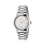 Gucci G-Timeless Silver Dial Stainless Steel Quartz Male Watch YA126442